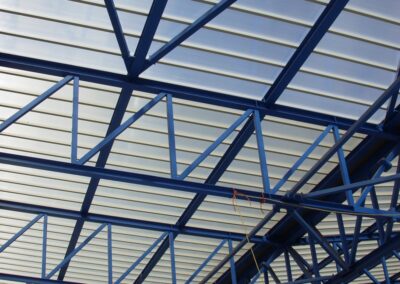 Sun Modul modular system large scale translucent roof on steel lattice structure